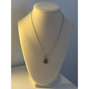 Minimal Round Pendant Necklace Gold Silver Disc Stainless Steel Unisex
